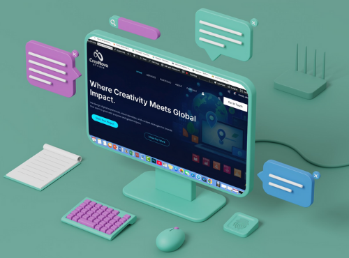 creative portfolio agency project by Creanova Studio